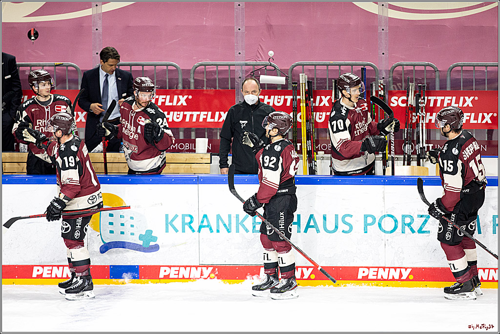 PENNY DEL;  Koelner Haie - Krefeld Pinguine; Koeln, 28.02.2021